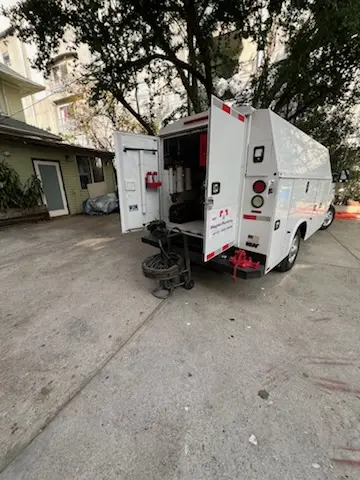 Magnet Plumbing service vehicle on-site for Water Heater Repair in Boca West