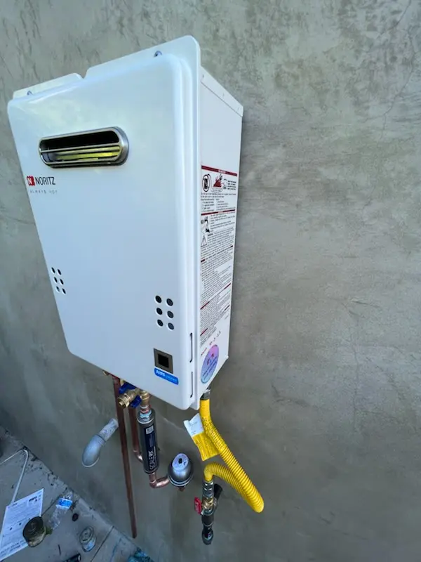 Tankless water heater installation for Boca West homes